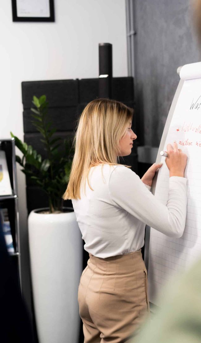 Ideen sammeln am Whiteboard